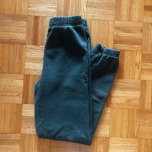 Aritzia TNA CozyAF Fleece Green Sweatpants - Picture 1 of 4